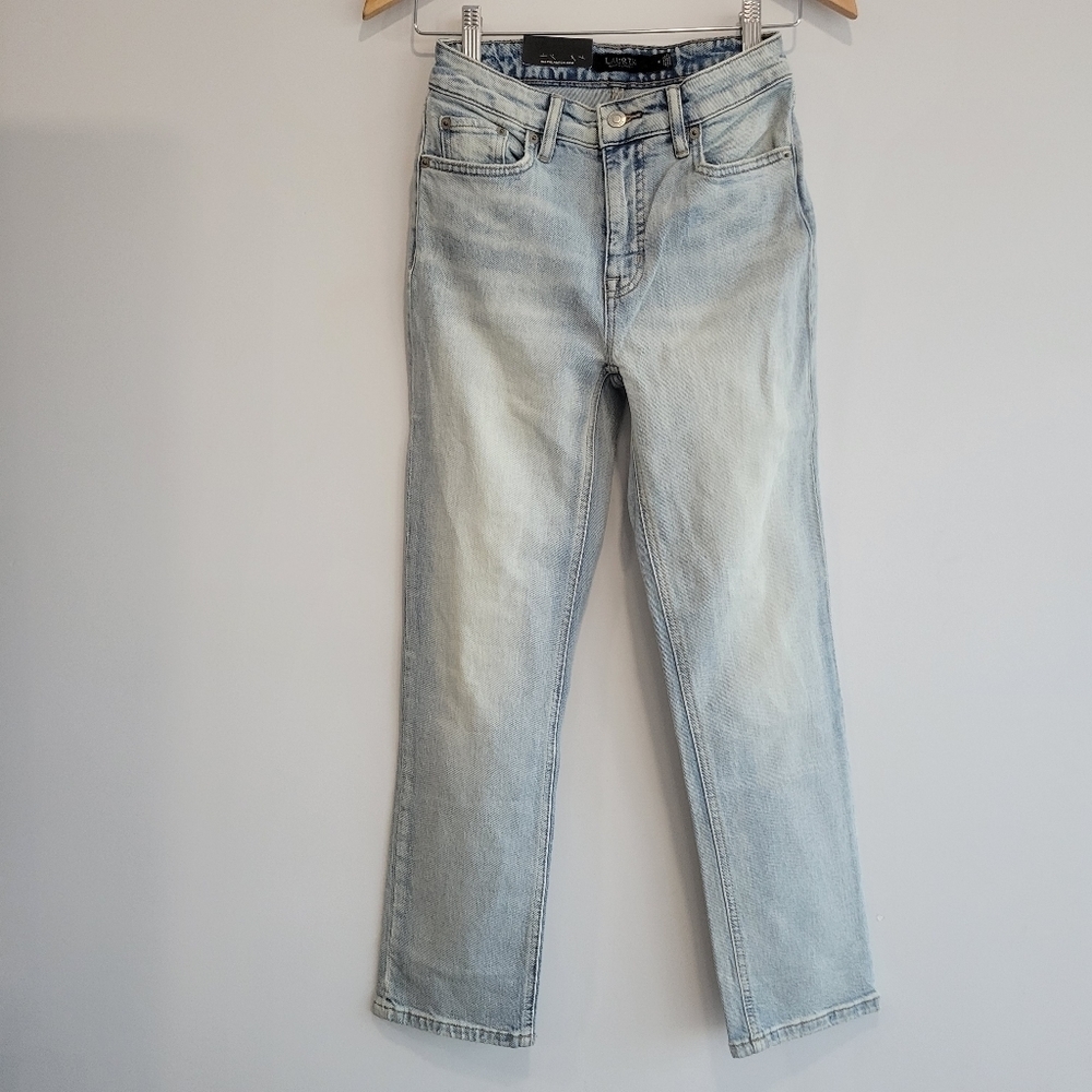 Ralph Lauren  Women's Light Wash High-Rise Straight Ankle Jeans Size 0/25